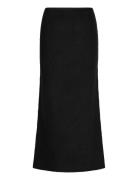 Knittted Maxi Skirt Skirts Knee-length & Midi Skirts Black Gina Tricot