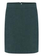 Kavera Corduroy Skirt Skirts Short Skirts Green Kaffe