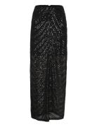 Gliragz Hw Long Skirt Skirts Maxi Skirts Black Gestuz