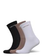 Black/White/Espresso Aim'n Logo Socks 3-Pack Sport Women Sport Clothin...