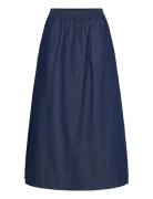 Cc Heart Ari Long Skirt Skirts Knee-length & Midi Skirts Navy Coster C...