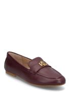 Averi Iii Nappa Leather Loafer Shoes Flat Loafers Burgundy Lauren Ralp...