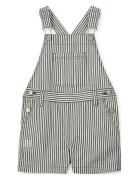 Venedict Stripe Dungaree Bottoms Dungarees Blue Liewood