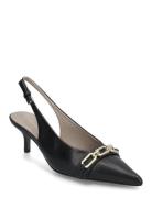 Grace Chain Slngback Shoes Sling Backs Heeled Slingbacks Black AllSain...