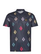 Polka Diamond Polo Shirt Sport Men Sport Clothing Sport Tops Sport Pol...