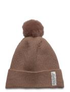 Beenie W. Fake Fur W. Lining Accessories Headwear Hats Winter Hats Bro...