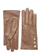 Cara Gloves Accessories Gloves Finger Gloves Beige BUSNEL