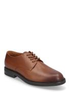 Asher Burnished Leather Derby Shoe Shoes Business Derby Shoes Brown Po...