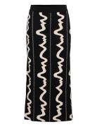 Objray Sli Long Skirt E Div Skirts Maxi Skirts Black Object