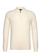 Regis Designers Knitwear Half Zip Jumpers Cream Reiss