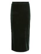 Vivelma Velour Skirt/Dc Skirts Knee-length & Midi Skirts Black Vila