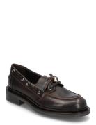 388-Paolo Cuir Vieilli Shoes Flat Loafers Brown Jonak Paris