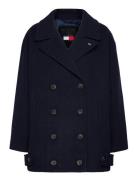 Tjw Wool Peacoat Uldjakke Jakke Navy Tommy Jeans