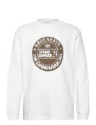 Wwherc Waffle Ls T-Shirt Tops T-Langærmet Skjorte White Wood Wood