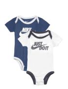 C1-Bodysuit+Hat+Bootie Bodysuits Short-sleeved Multi/patterned Nike