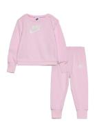 Ee-Fleece/Terry Set Sport Sweatsuits Pink Nike