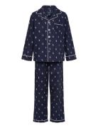 S6-Sleepwear Pant Set Pyjamassæt Navy Polo Ralph Lauren