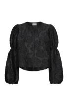 Zoey Blouse Designers Blouses Long-sleeved Black Malina