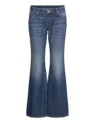 Nova Low Rise Slim Bootcut Leg Jeans Bottoms Jeans Boot Cut Blue Weekd...