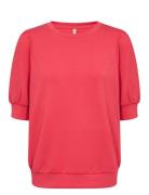 Sc-Banu Tops Sweatshirts & Hoodies Sweatshirts Red Soyaconcept