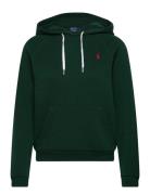 Shrunken Fit Fleece Hoodie Tops Sweatshirts & Hoodies Hoodies Green Po...