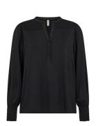 Sc-Marica Tops Blouses Long-sleeved Black Soyaconcept