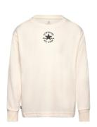 Lk-L/S Knit Top Sport T-shirts Long-sleeved T-Skjorte Cream Converse