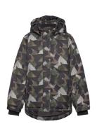 Ski Jacket - Aop Outerwear Snow-ski Clothing Snow-ski Jacket Green Col...