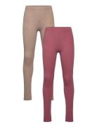 Basic Leggings  Bottoms Leggings Pink Minymo