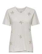 Onllucy Life Star S/S V-Neck Cs Top Tops T-shirts & Tops Short-sleeved...