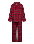 Pyjamas Set Flannel Pyjamassæt Red Lindex