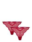 Isabelle String Tr 2P G-streng Undertøj Red Hunkemöller