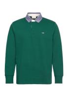 Reg Chambray Heavy Rugger Tops Polos Long-sleeved Green GANT