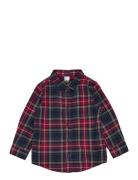 Shirt Christmas Check Tops Shirts Long-sleeved Shirts Red Lindex