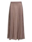 Ruffle Sunray Pleated Long Skirt Skirts Maxi Skirts Burgundy Tommy Hil...