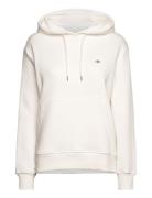 Shield Hoodie Tops Sweatshirts & Hoodies Hoodies Cream GANT