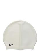 Nike Solid Silic Cap Sport Sports Equipment Swimming Accessories White...