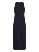 Long Column Denim Dress Knælang Kjole Navy Calvin Klein Jeans
