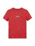 Monotype Striped Reg Tee Ss Tops T-Kortærmet Skjorte Red Tommy Hilfige...