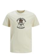 Jorseven Skull Tee Ss Crew Neck Sn Jnr Tops T-Kortærmet Skjorte Cream ...