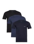 Tshirtrn 3P Classic Tops T-Kortærmet Skjorte Navy BOSS