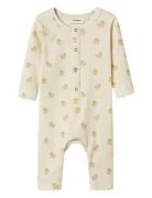 Nbnlavo Emo Ls Slim Suit Lil Pyjamas Sie Jumpsuit Yellow Lil'Atelier