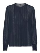 C_Bhome Tops Blouses Long-sleeved Navy BOSS