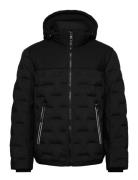 Hybrid Puffer Jacket Foret Jakke Black Tom Tailor