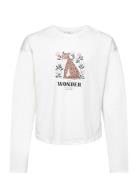 Long-Sleeved Panther T-Shirt Tops T-shirts Long-sleeved T-Skjorte Whit...