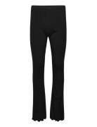 5X5 Solid Lala Leggins Bottoms Leggings Black Mads Nørgaard