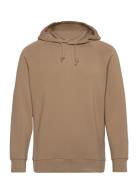 Abel Hood Sweat Tops Sweatshirts & Hoodies Hoodies Brown Mos Mosh Gall...