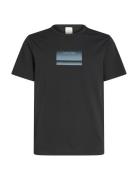 Gradient Logo T-Shirt Tops T-Kortærmet Skjorte Black Calvin Klein