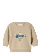 Nbmvonne Ls Sweat Box Bru Tops Sweatshirts & Hoodies Sweatshirts Beige...