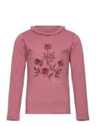 T-Shirt Ls Tops T-shirts Long-sleeved T-Skjorte Pink Minymo